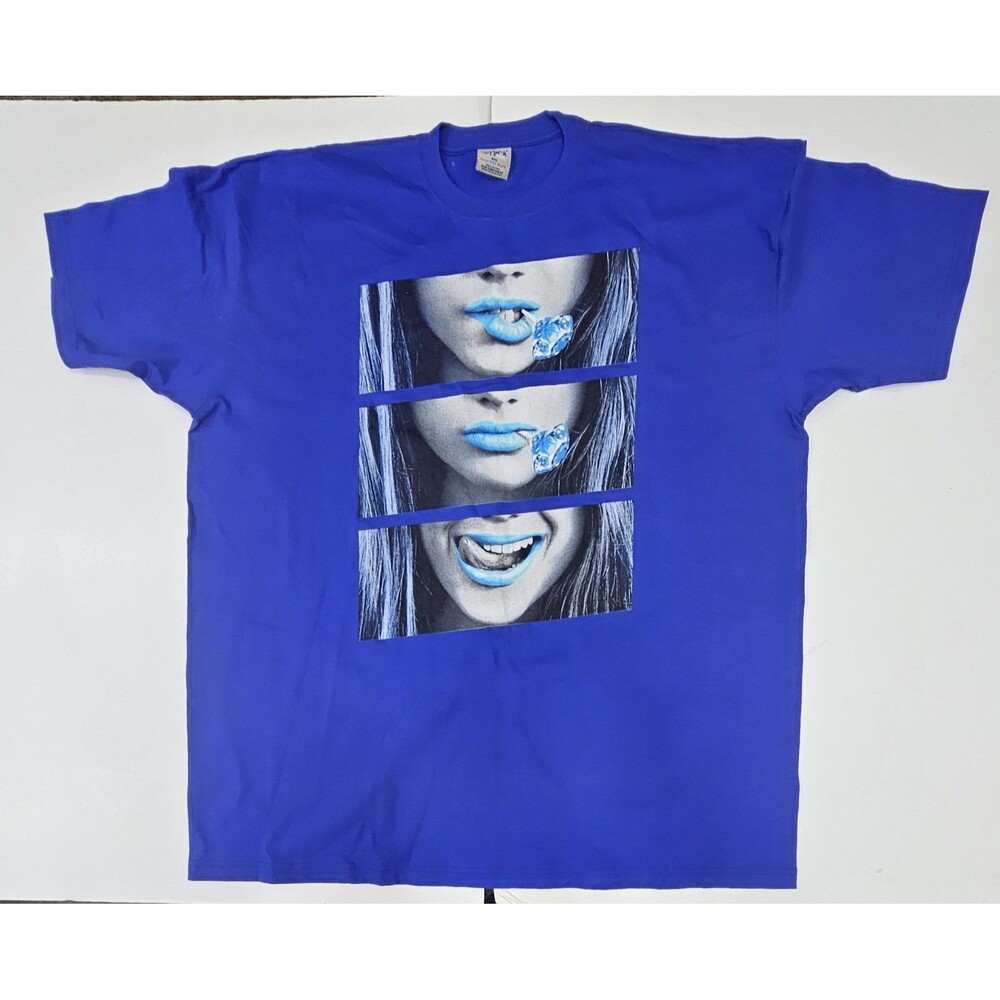 Shaka Wear SuperMAX Heavy Graphic T Shirt Blue 4XL NWOT Shine On Tee